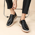 Wingtip Brogues med snörning för herrar-Footwear for men-Fjallbarn