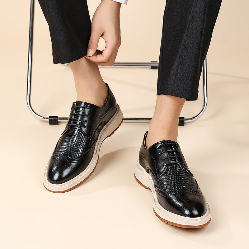 Wingtip Brogues med snörning för herrar-Footwear for men-Fjallbarn