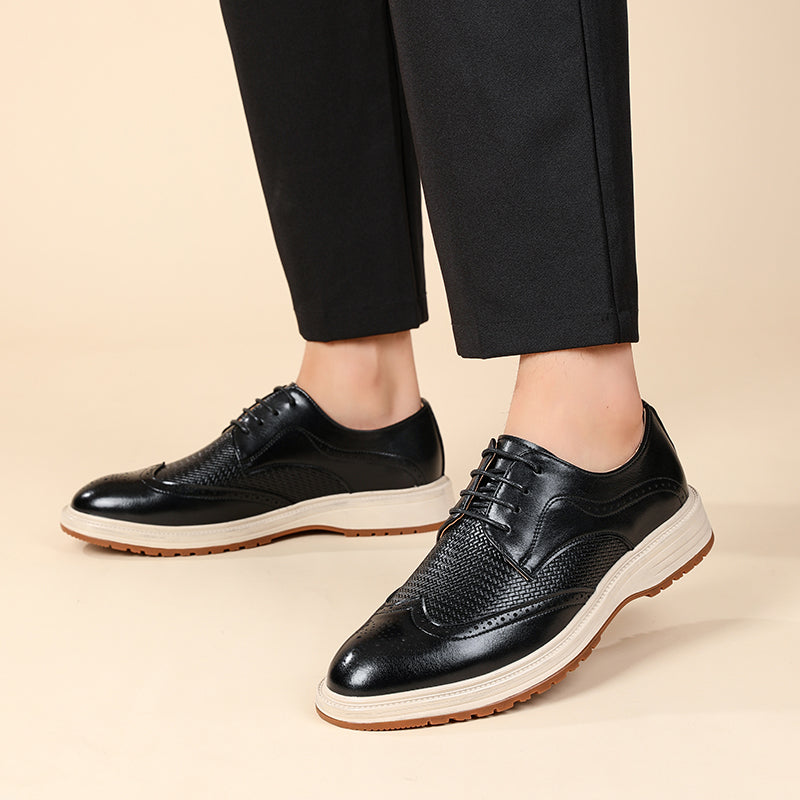 Wingtip Brogues med snörning för herrar-Footwear for men-Fjallbarn