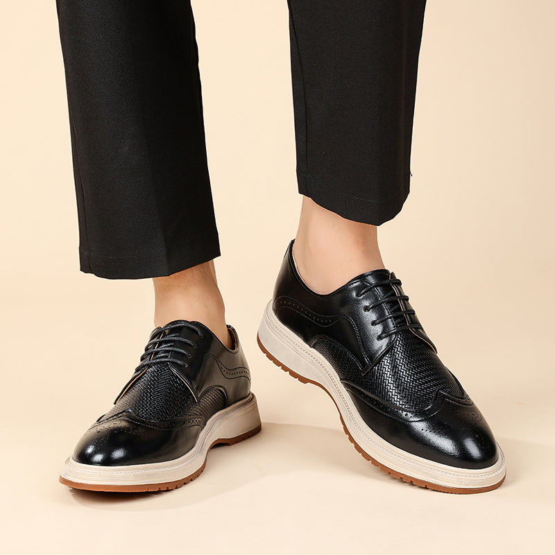Wingtip Brogues med snörning för herrar-Footwear for men-Fjallbarn