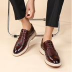 Wingtip Brogues med snörning för herrar-Footwear for men-Fjallbarn